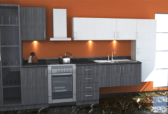 Contemporary Kitchen with Egger doors