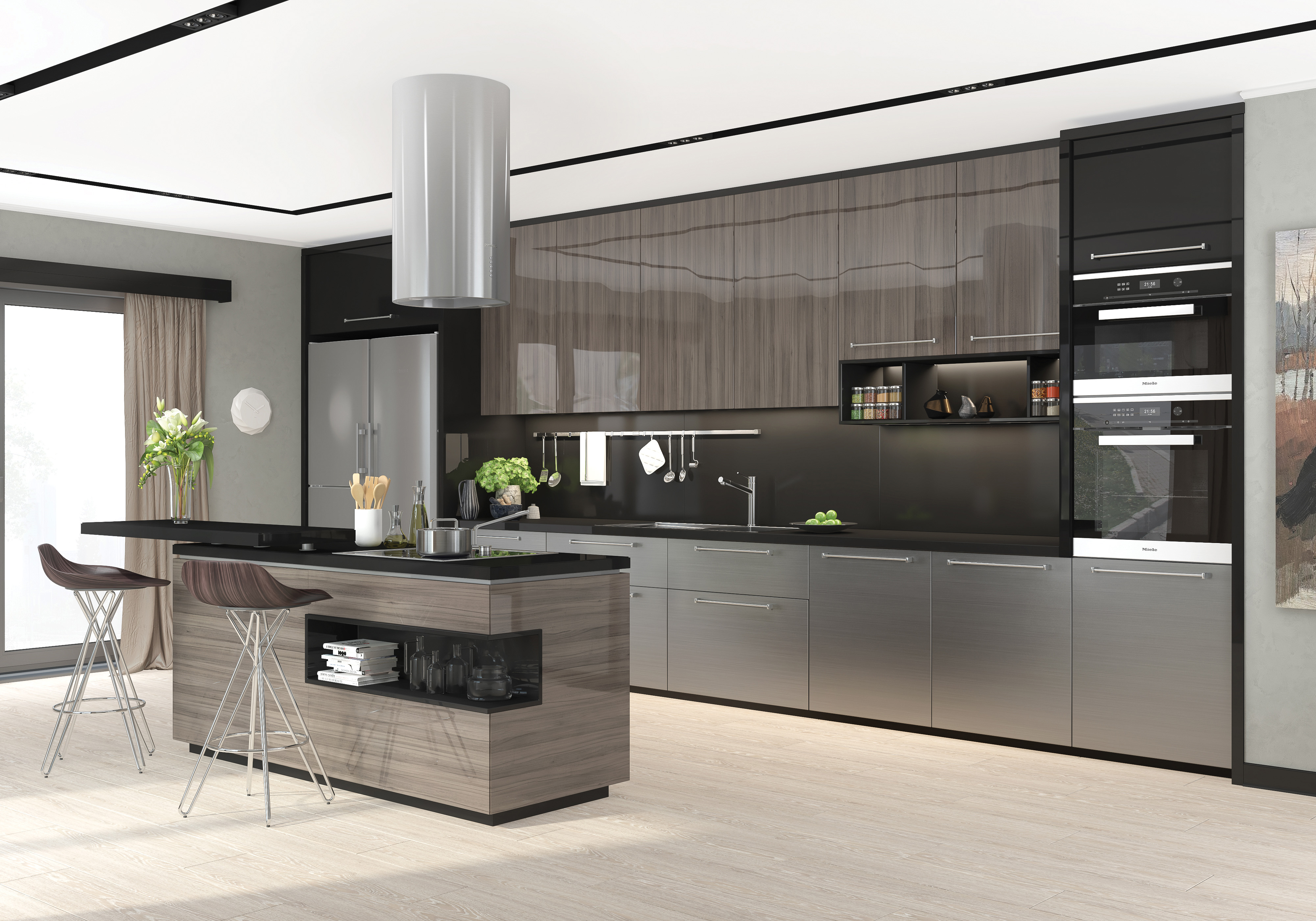 high gloss kitchen cupboard design